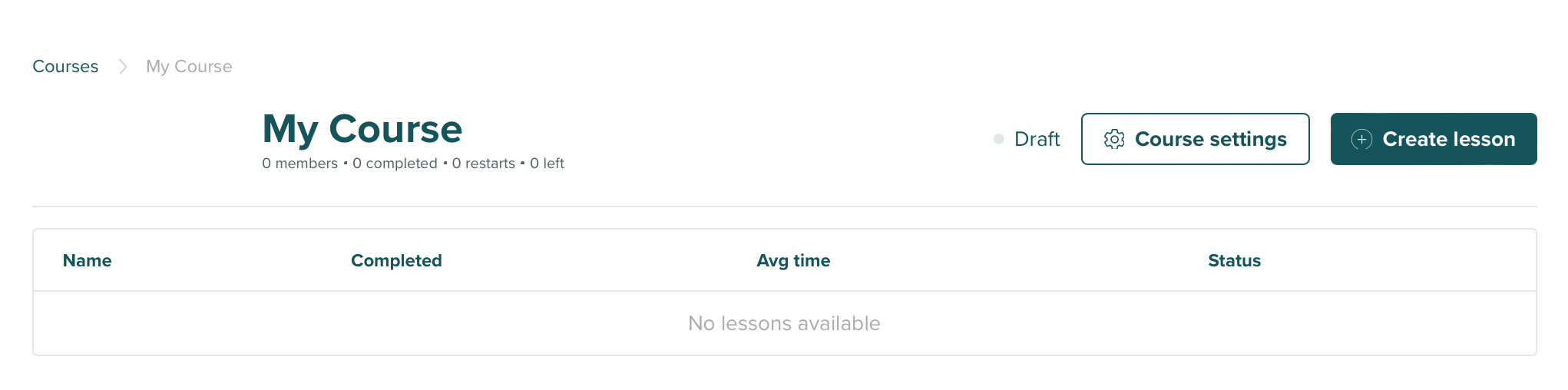 Courses